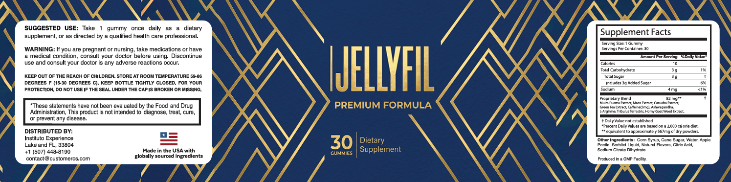JellyFil Gummies Label