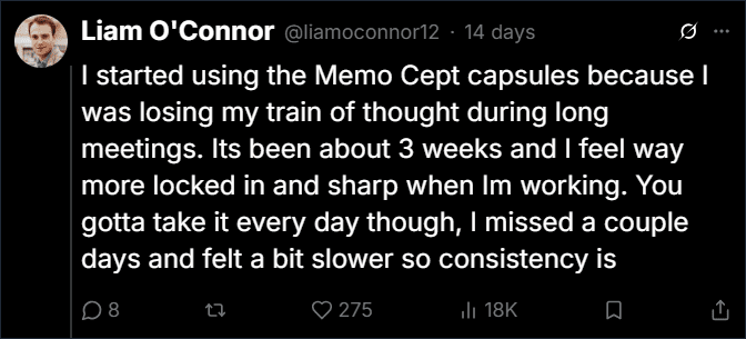 Memocept Customer Reviews