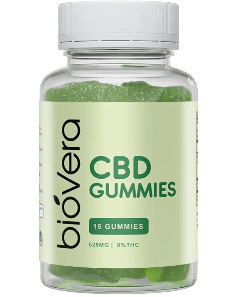 BioVera CBD supplement facts – cannabidiol hemp extract gummy formula ingredients