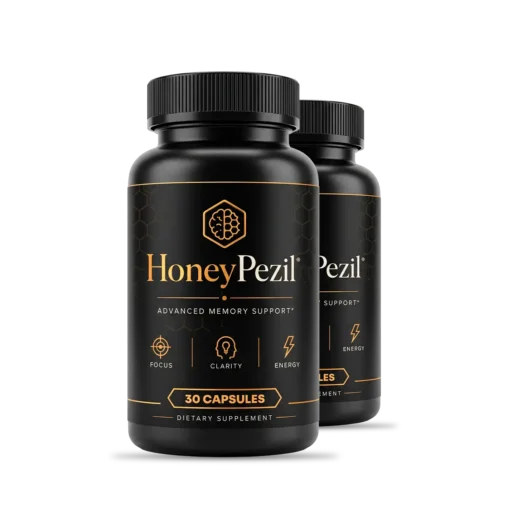 HoneyPezil Reviews - vegan nootropic memory supplement bottle