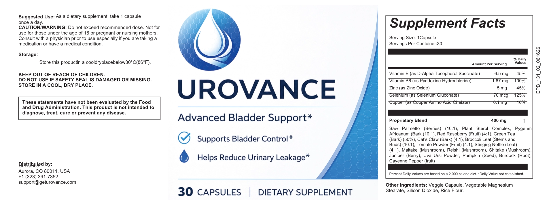 Urovance ingredients and customer reviews – bladder health support supplement