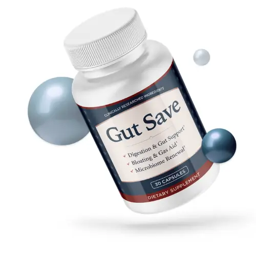 GutSave digestive health capsules – gut lining repair and probiotic support supplement