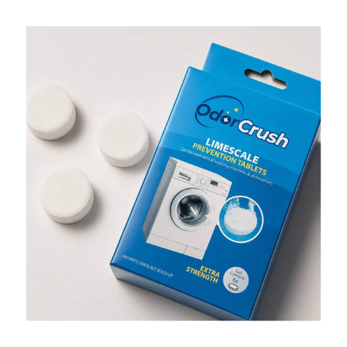 OdorCrush washing machine cleaner tablets – deep cleaning effervescent pods for front and top load washers