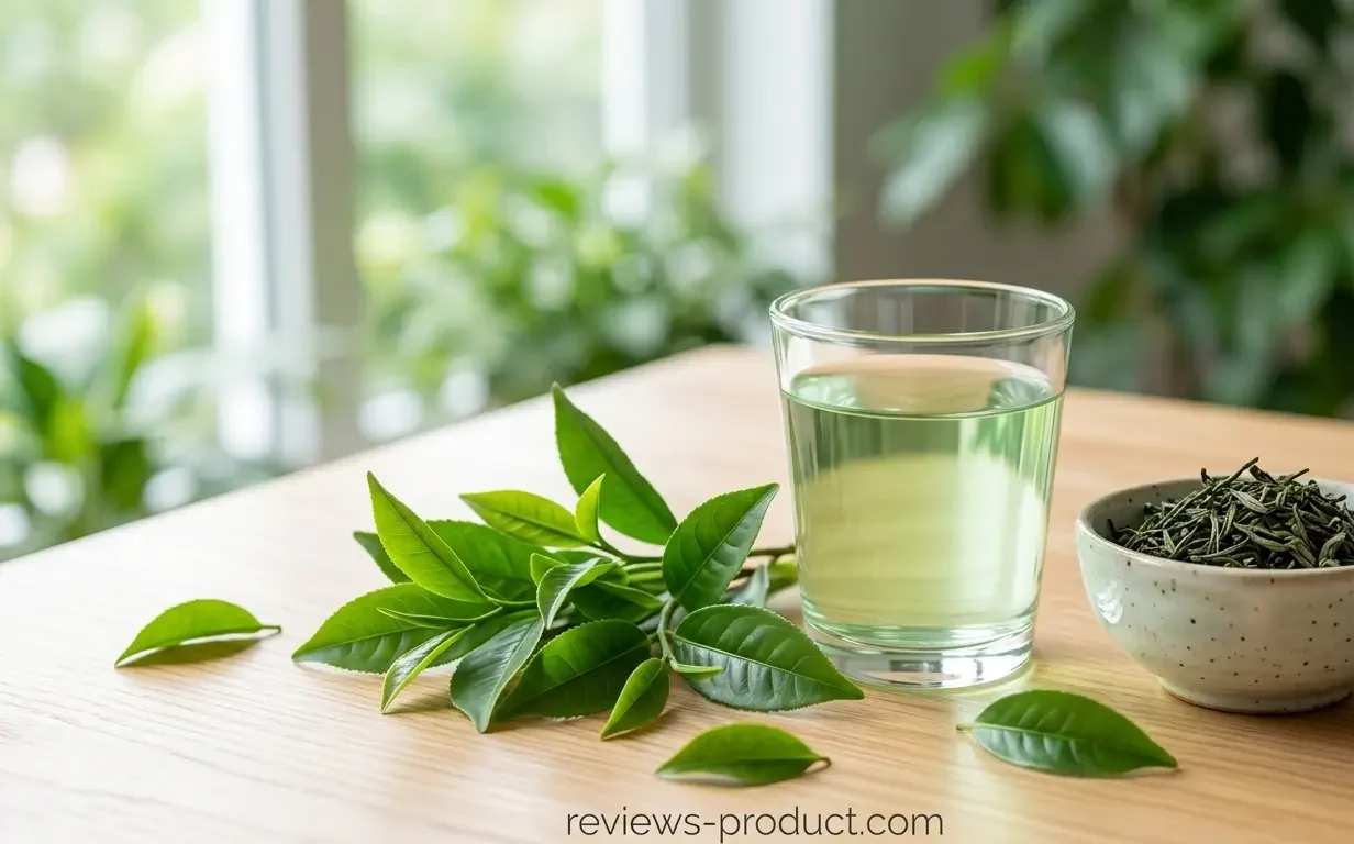 Natural green tea extract supplement for antioxidant and metabolic health support