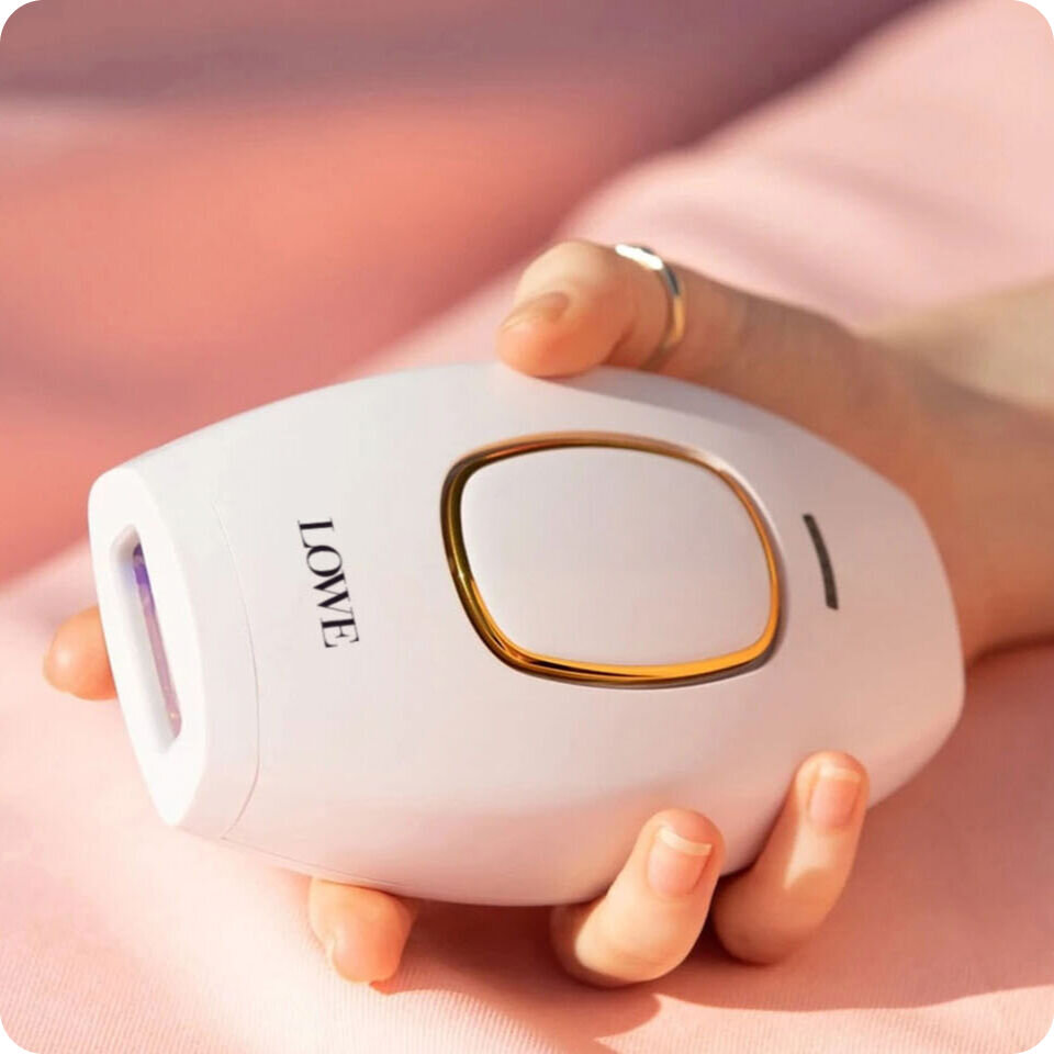 LoweSkin Laser Epilator IPL hair removal device – salon-grade painless permanent hair removal at home