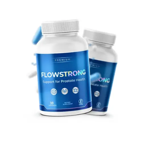 FlowStrong prostate health capsules – daily urinary comfort formula with Saw Palmetto, Pygeum and Zinc