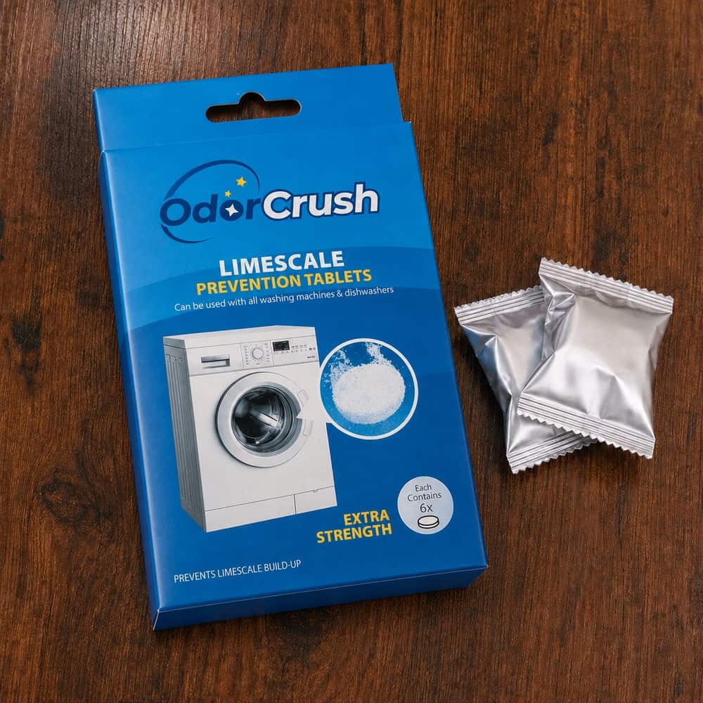 OdorCrush customer review – clean and odor-free washing machine after monthly tablet treatment