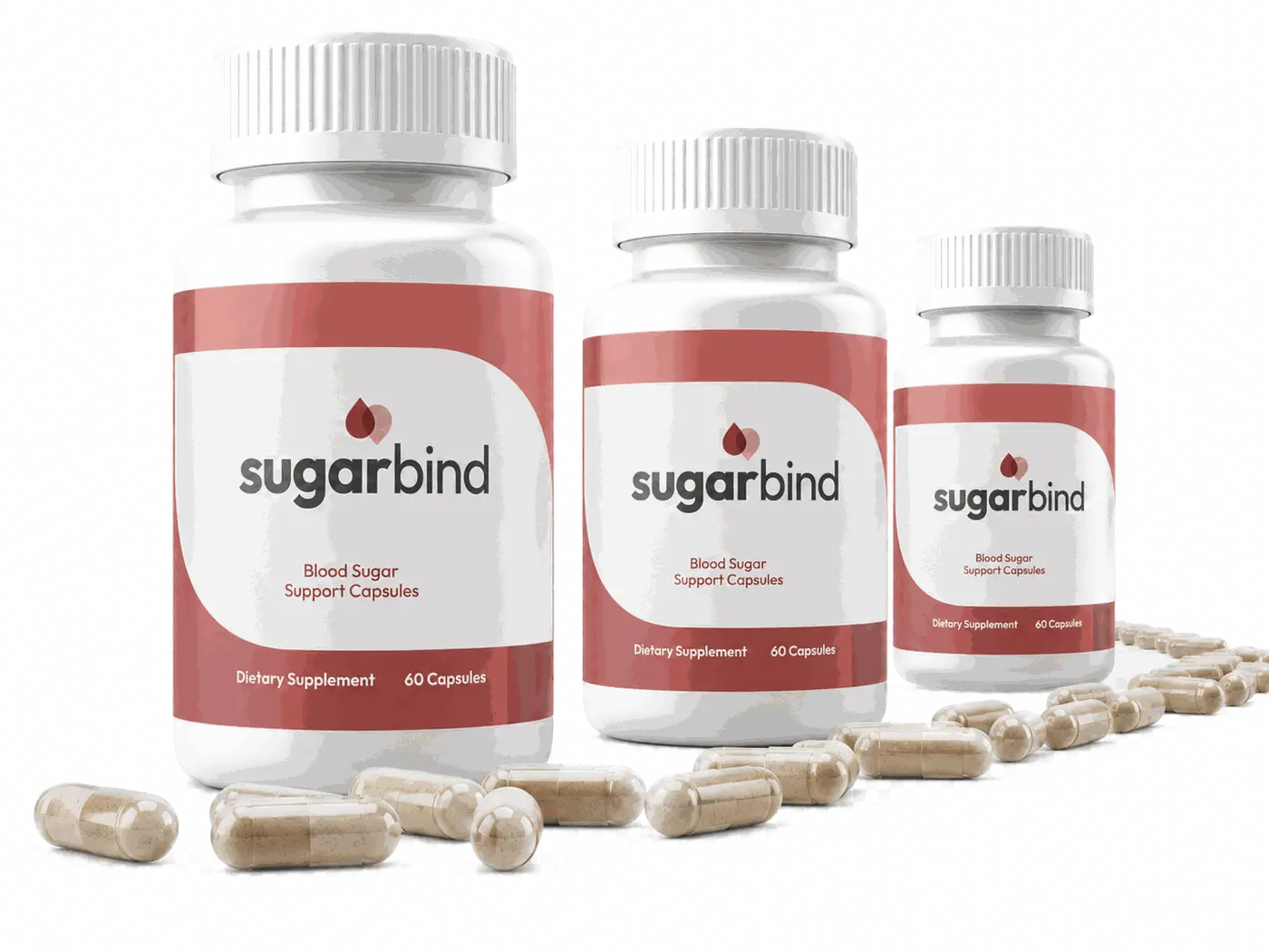 SugarBind multi-bottle packages – blood sugar balance supplement with 60-day money-back guarantee